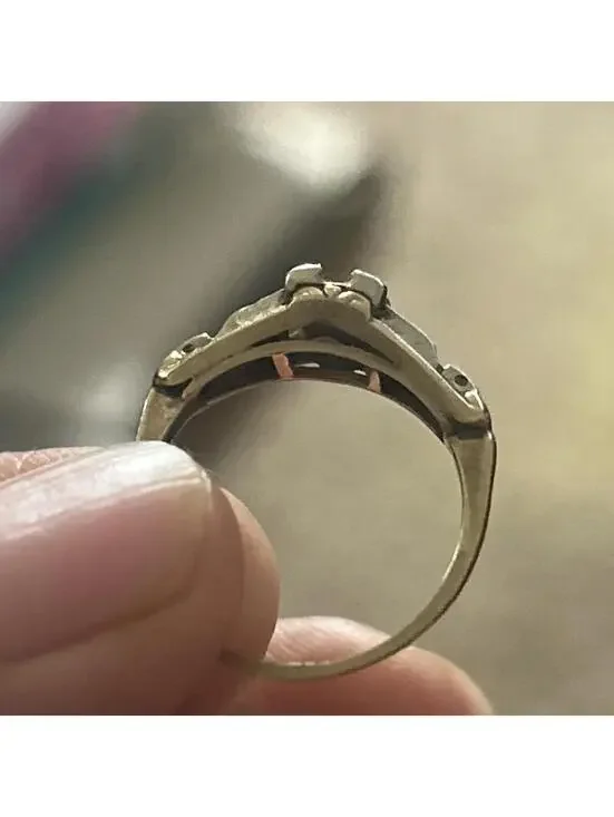 Granat Bros 14k Yellow Gold Engagement Ring Setting Mounting 1.84 Grams NO STONE - Picture 8 of 16